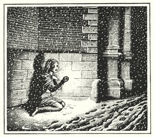 HC Andersen: The Little Match Girl (litho)