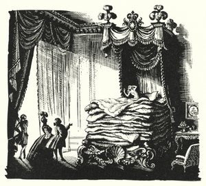 Hans Christian Andersen: Den verkliga prinsessan (litho) av Rex (after) Whistler