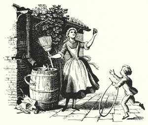 HC Andersen: Toppen och bollen (litho) av Rex (after) Whistler