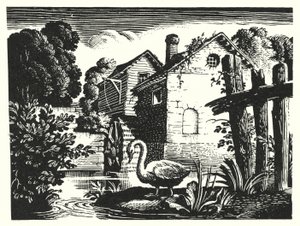 HC Andersen: Den fula ankungen (litho) av Rex (after) Whistler