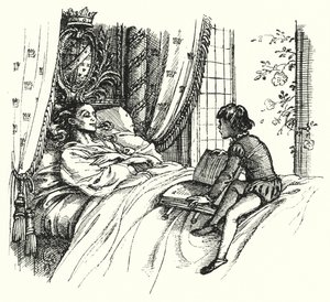 Hans Christian Andersen: Världens vackraste ros (litho)