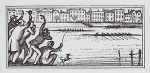 The Boat Race (litho) av Rex (after) Whistler