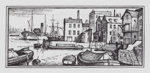 Floden (litho) av Rex (after) Whistler