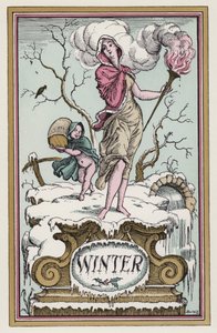 Vinter (färg litho) av Rex (after) Whistler
