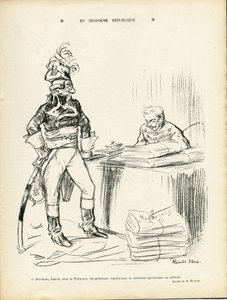 Illustration av Ricardo Flores (1878-1918) i Le Lire, 29/11/13 - I tredje republiken - Republiken Irland - Generalgeneraler, Baptiste Faurie (1853-1938)