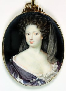 Anne Greville, grevinna av Kingston (akvarell på elfenben)