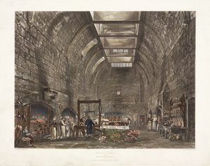 "Ancient Kitchen Windsor Castle", tidigt 1800-tal av John Pardon