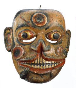 General, Complementary Medicine Mask täckt med sår och blodiglar, Sri Lanka av John Pardon