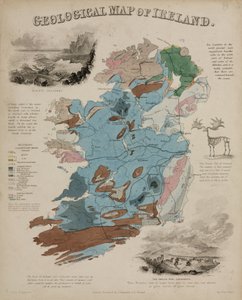 "Geologisk karta över Irland", ca 1850-talet