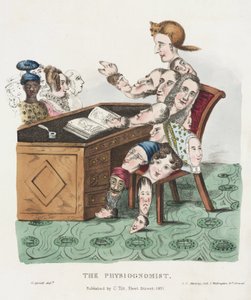 Physiognomy - Physiognomonie - Fysiognomisten en figur som består av olika typer av ansikten