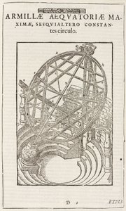 Tycho Brahes ekvatorialt monterade cirklar, efter 1580 av John Pardon