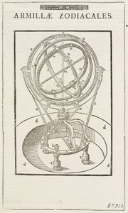 Tycho Brahes zodiakalarmillarsfär, före 1570