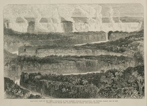 Victoriafallen, Afrika, ca 1855 av John Pardon