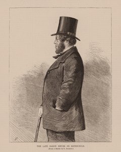 Den framlidne baronen Meyer De Rothschild (gravyr) av Richard (after) Dighton