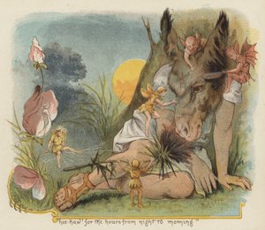 Hee haw! för timmarna från natt till morgon (färg litho) av Richard Andre