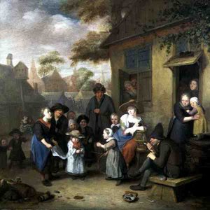 The Whitsuntide Bride (olja på duk) av Richard Brackenburgh