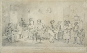 Protector of Slaves Office, Trinidad, ca 1833 (grafit på vävt papper)