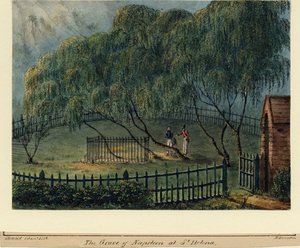 Napoleons begravningsplats på St. Helena, ca. 1826 av Richard Brunton Lieutenant Colonel