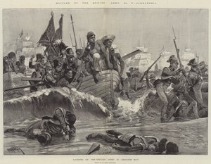 Slaget om den brittiska armén, Alexandria (gravyr) av Richard Caton II (after) Woodville