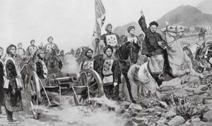 Det kinesisk-japanska kriget av Richard Caton II (after) Woodville