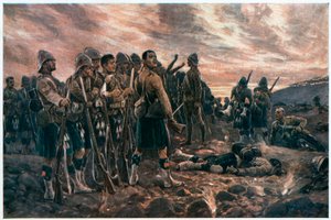"Allt som var kvar av dem", 2:a boerkriget, 1899. av Richard Caton Woodville II
