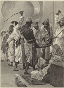 Morgonens "underhållning" i Kasbah