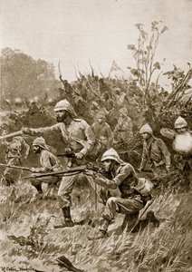 Den brittiska styrkans frammarsch i Ashanti-kampanjen, 1873 av Richard Caton Woodville junior