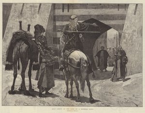 Arabiska hövdingar vid porten till en belägrad stad