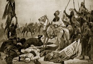 Hyder Ali i Conjeveram, 1780, illustration från 