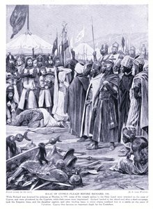Isaac av Cypern vädjar inför Richard I AD1191, 1920-talet