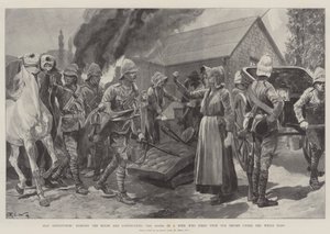 Bara vedergällning, brännande av huset och konfiskering av gods från en boer som sköt mot våra trupper under den vita flaggan av Richard Caton Woodville junior