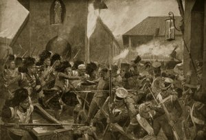The 42nd Highlanders at Corunna, illustration från 
