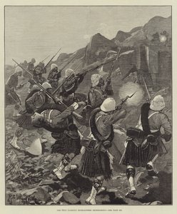 92:a (Gordon) Highlanders skärmytsling av Richard Caton Woodville junior