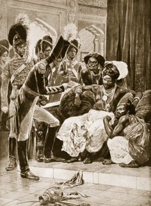 Britterna på Ceylon, illustration från 