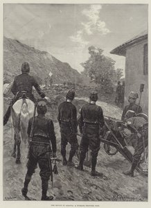 Revolten i Albanien, en turkisk gränspost