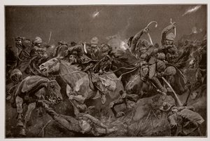 Nattavgiften för de 19:e husarerna nära Lydenberg den 7 november 1900 av Richard Caton Woodville junior