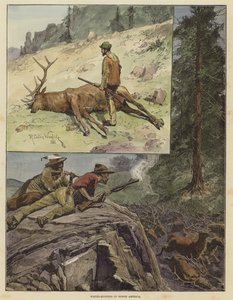 Jakten på wapiti i Nordamerika