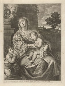 Madonna med sovande barn och Johannes Döparen Onze Lieve Vrouwe assistant tot Brvssel (titel på objekt) av Richard Collin