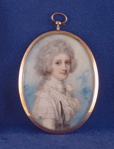 Elizabeth (1750-88) grevinnan av Hopetoun, 1789 (wc och gouache på elfenben)
