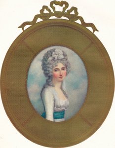 Miniatyrporträtt av Katherine, Lady Manners, Later Lady Huntingtower, 1787, 1907