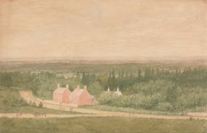 Landskap med stugor, Broadmoor av Richard Dadd