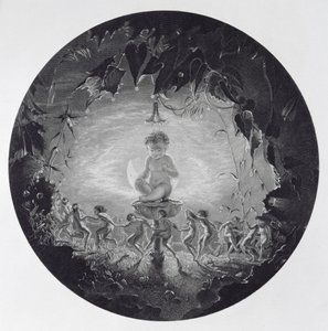 Puck and the Fairies, graverad av William Home Lizars (1788-1859) av Richard Dadd