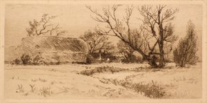 Old Farm Court Road, Dulwich (etsning) av Richard Davidson Winter