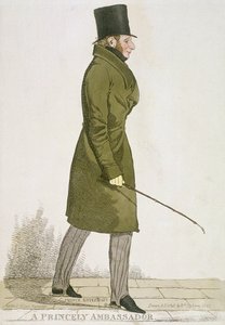 "En furstlig ambassadör", 1822 av Richard Dighton