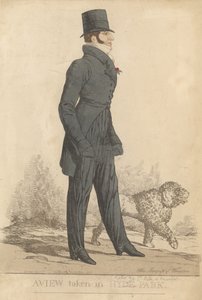Henry Somerset, 7:e hertigen av Beaufort; En vy tagen i Hyde Park av Richard Dighton
