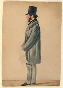 Porträtt av okänd man av Richard Dighton