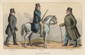 The Light of Other Days, med Lord Alvanley, Lord Hill och Lord Yarmouth av Richard Dighton