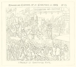 1849, En prospekt av Greenwich Fair av Richard Doyle