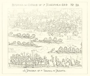 1849, A prospect of the Thames Regatta av Richard Doyle