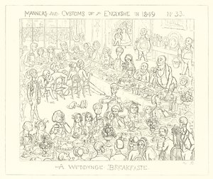 1849, En bröllopsfrukost av Richard Doyle